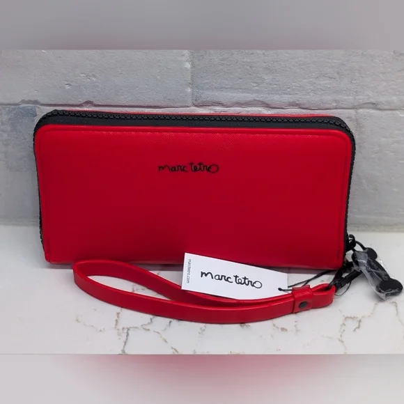 Marc Tetro Wristlet - NWT - Red 7.75x4 Inches - Picture 5 of 10